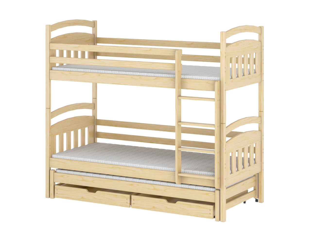 Trivietė vaikiška lova su stalčiais ALAN 80x160 11 Trivietė vaikiška lova su stalčiais ALAN 80x160 11