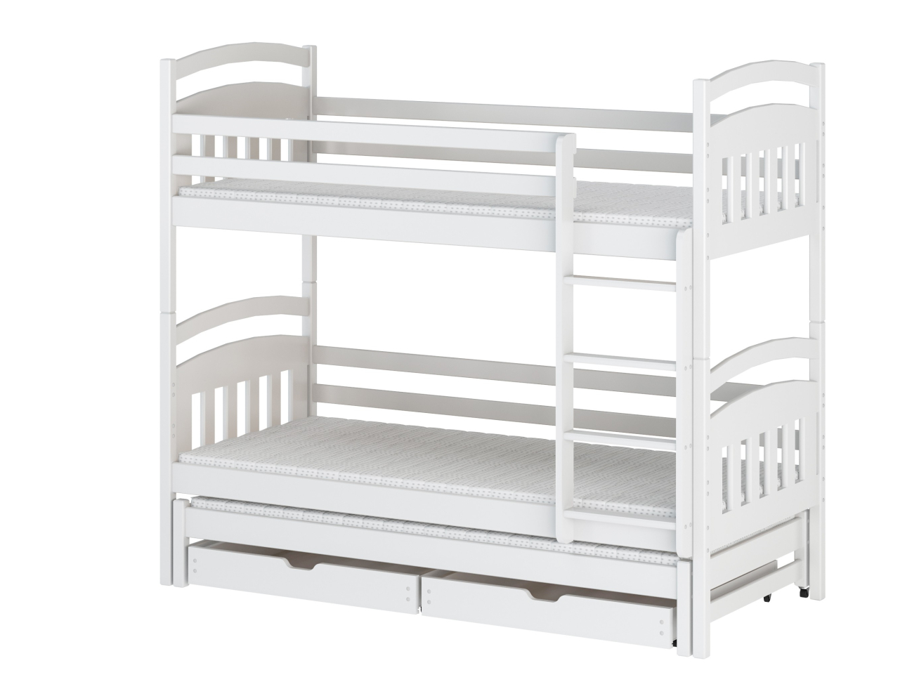 Trivietė vaikiška lova su stalčiais ALAN 80x200 7