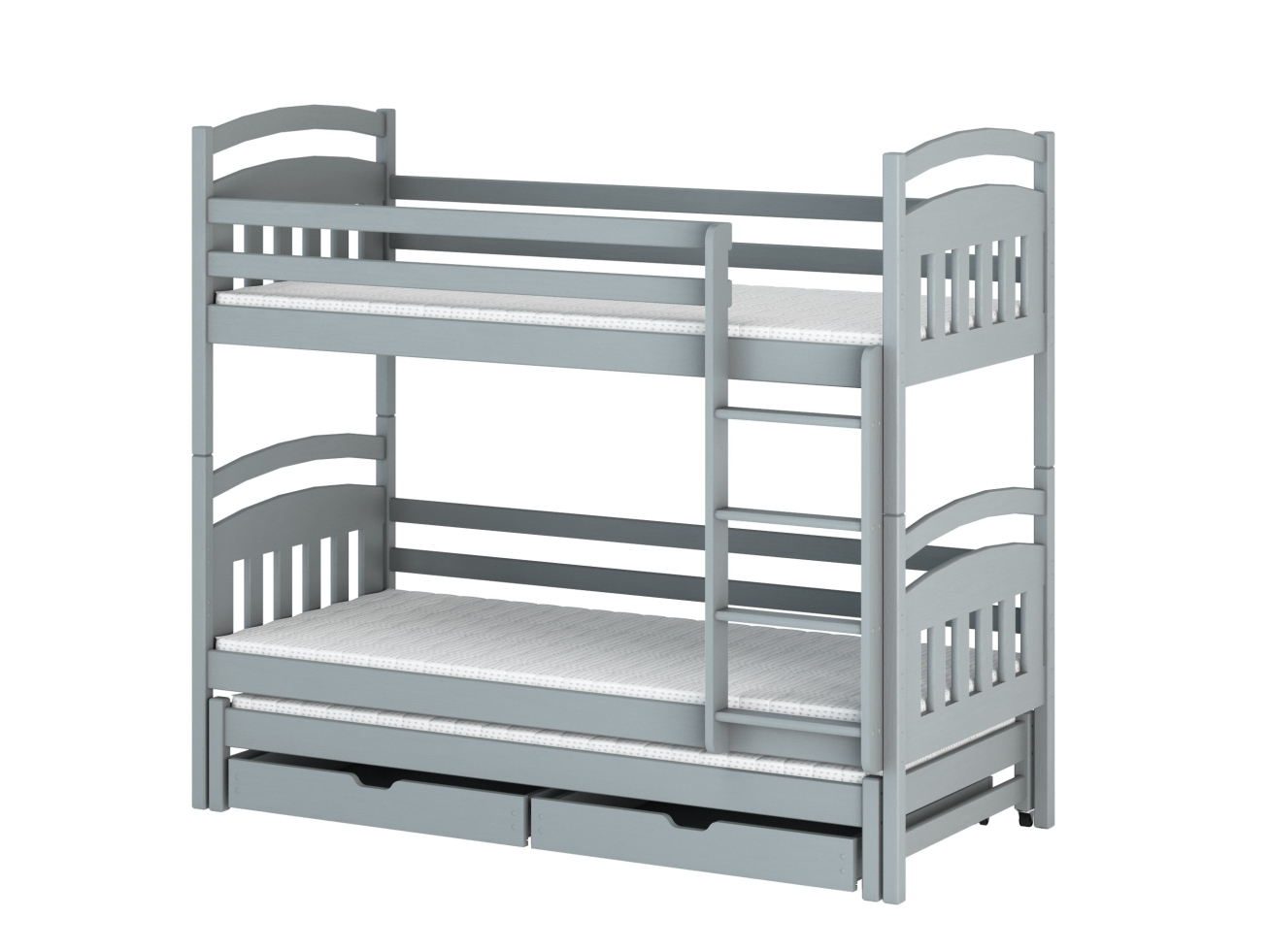 Trivietė vaikiška lova su stalčiais ALAN 80x200 9