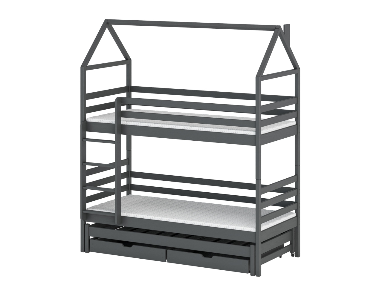 Trivietė vaikiška lova su stalčiais DALIA 80x180 9