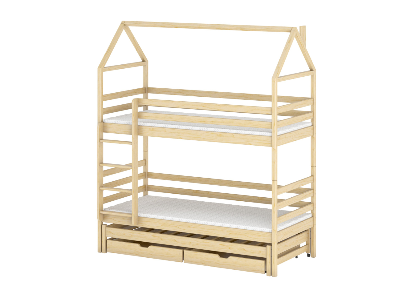 Trivietė vaikiška lova su stalčiais DALIA 80x180 11