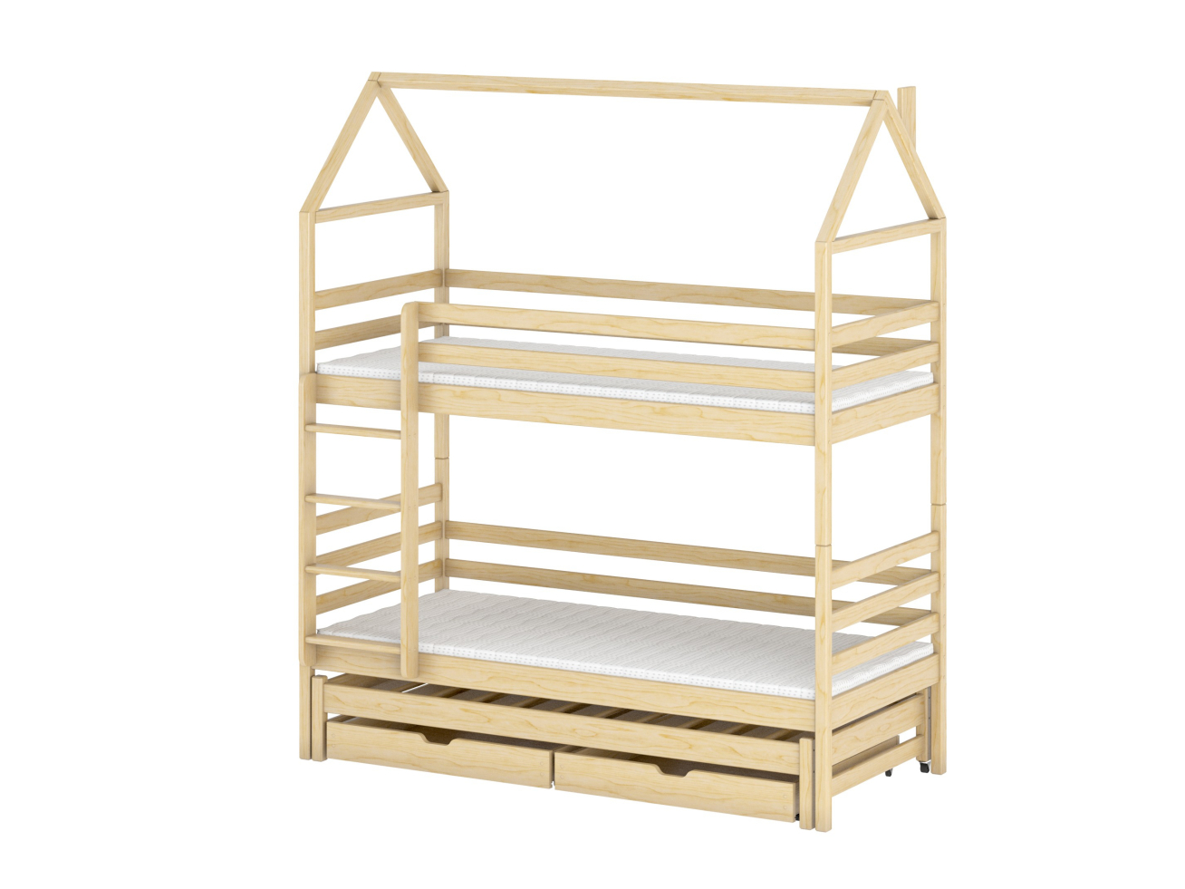 Trivietė vaikiška lova su stalčiais DALIA 90x190 11