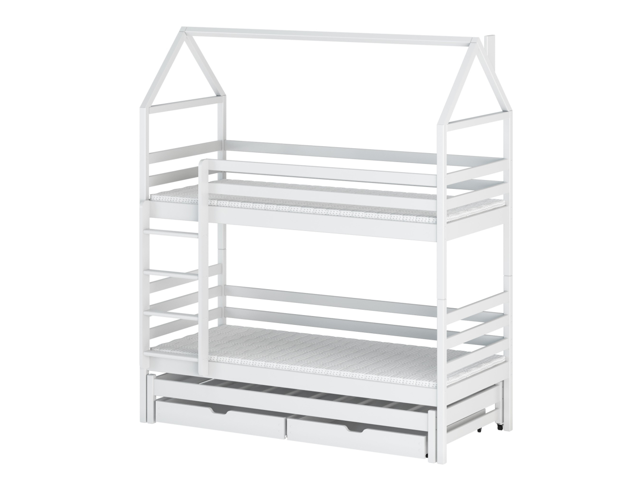 Trivietė vaikiška lova su stalčiais DALIA 90x200 8