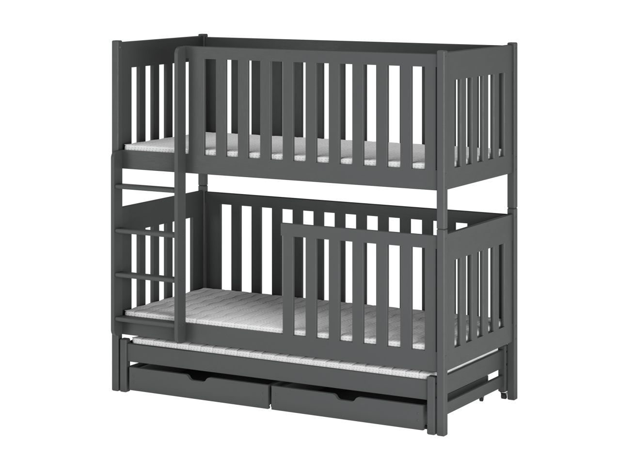 Trivietė vaikiška lova su stalčiais EMILKA 80x160 9