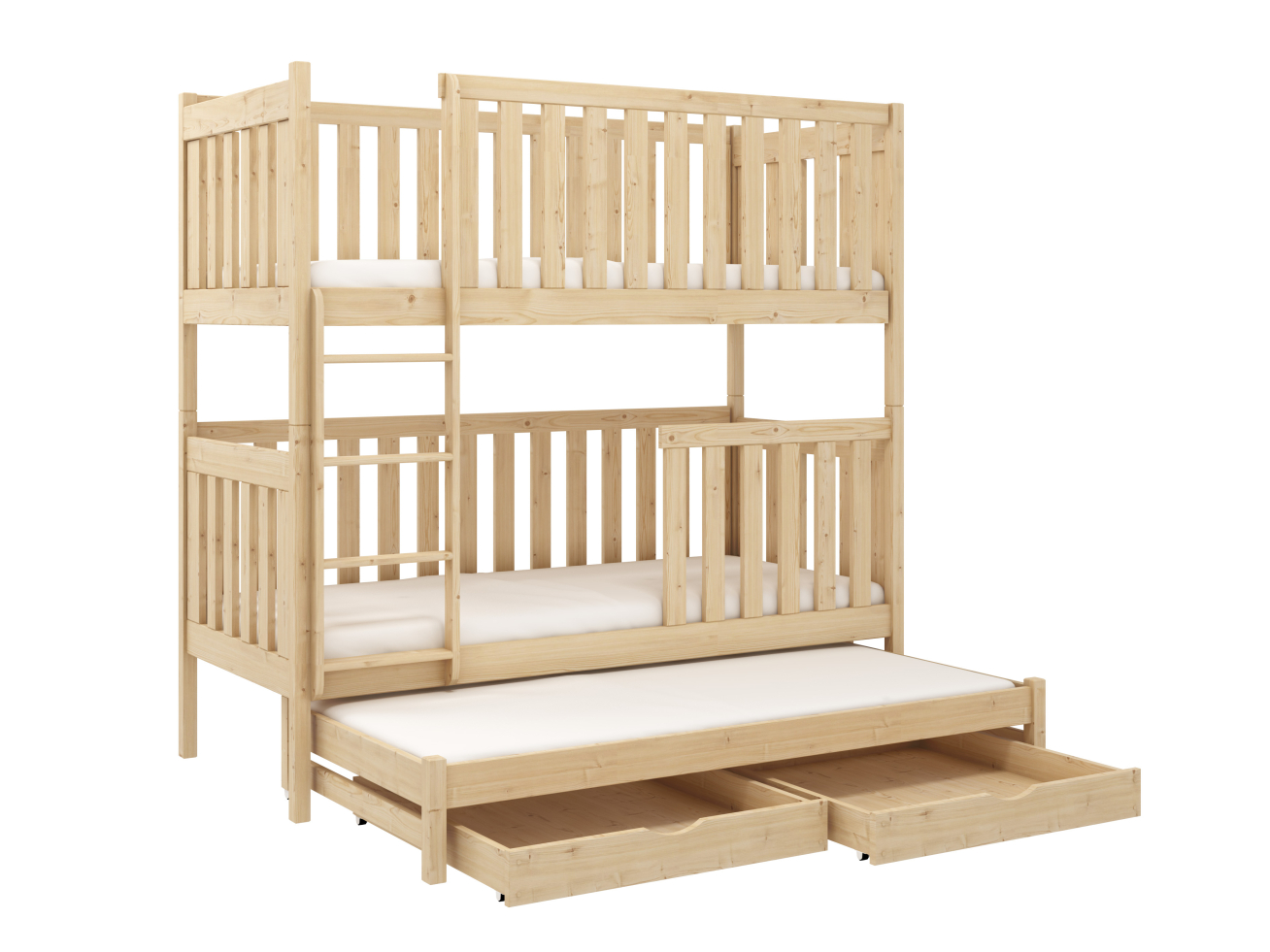 Trivietė vaikiška lova su stalčiais EMILKA 80x160 11