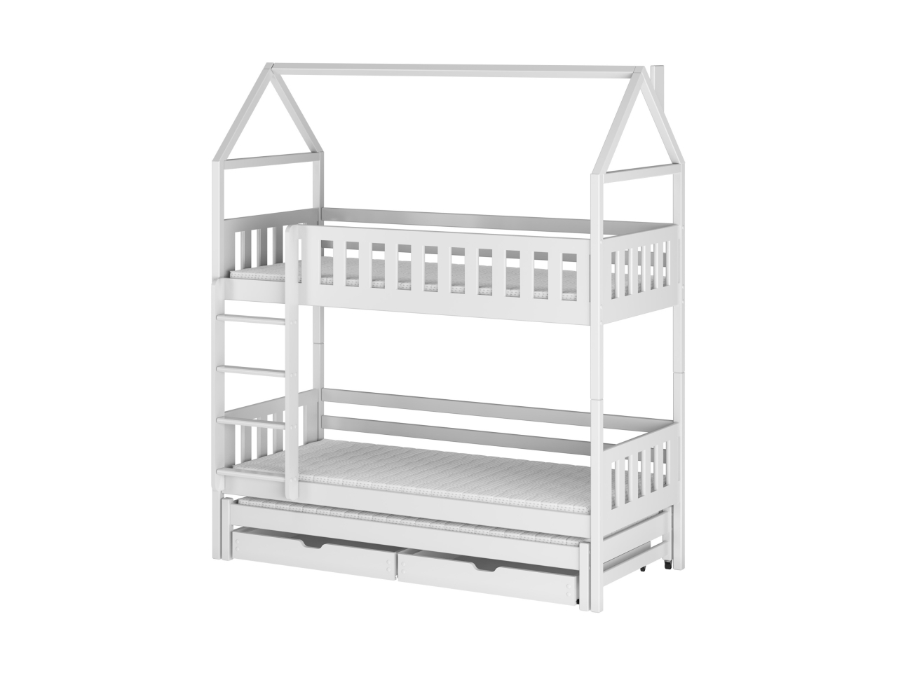 Trivietė vaikiška lova su stalčiais IGA 80x180 8