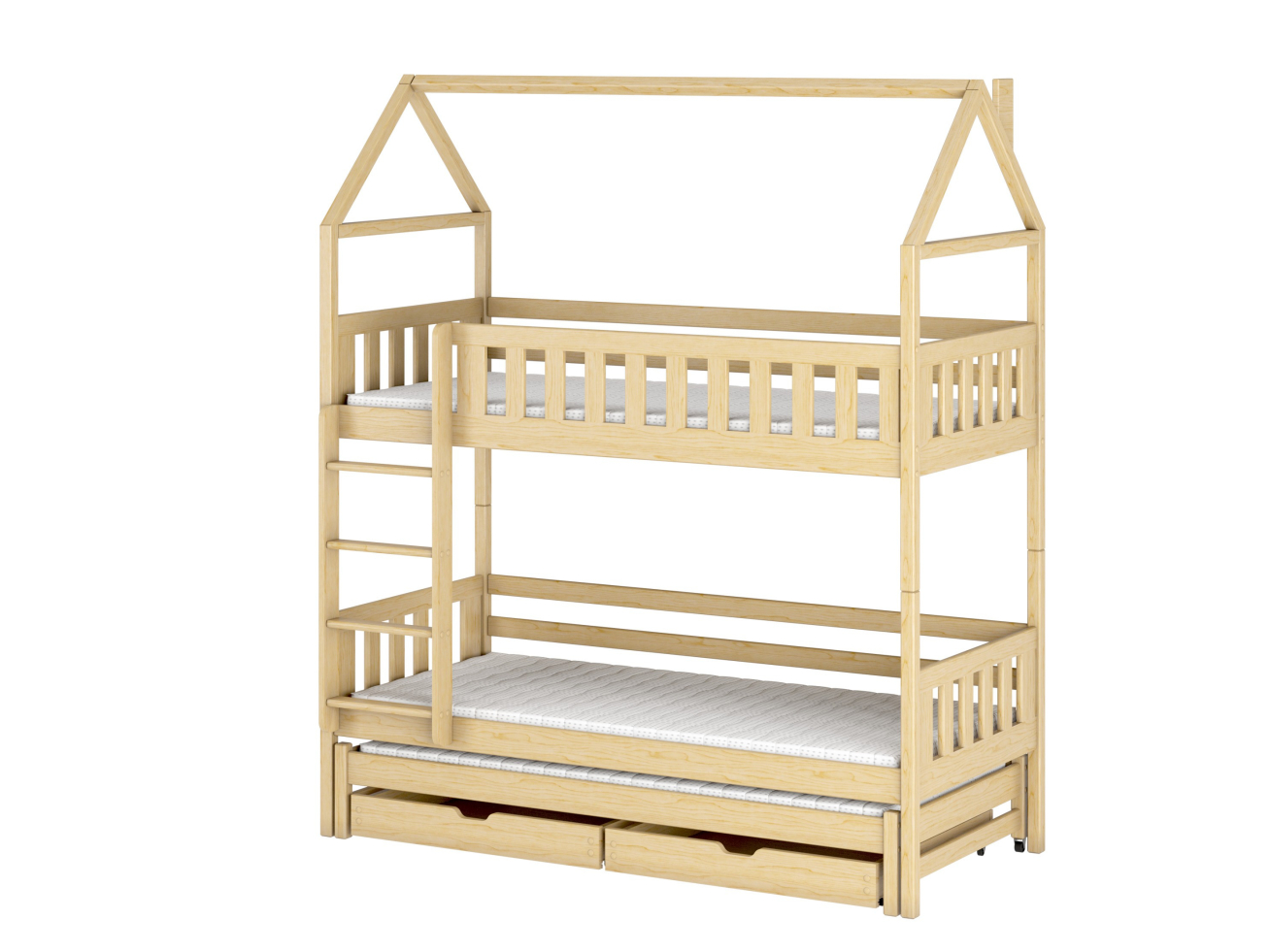 Trivietė vaikiška lova su stalčiais IGA 80x180 11 Trivietė vaikiška lova su stalčiais IGA 80x180 11