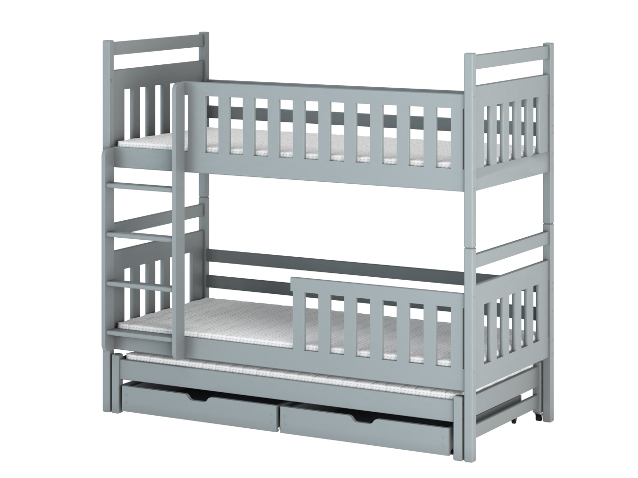 Trivietė vaikiška lova su stalčiais KLARA 80x160 11 Trivietė vaikiška lova su stalčiais KLARA 80x160 11