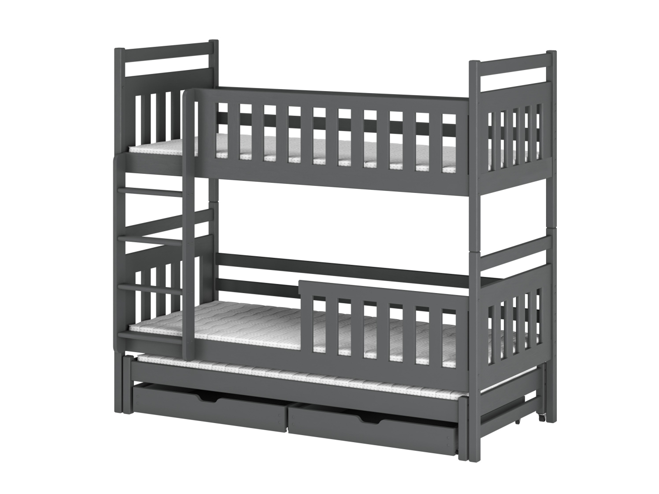 Trivietė vaikiška lova su stalčiais KLARA 80x180 10 Trivietė vaikiška lova su stalčiais KLARA 80x180 10