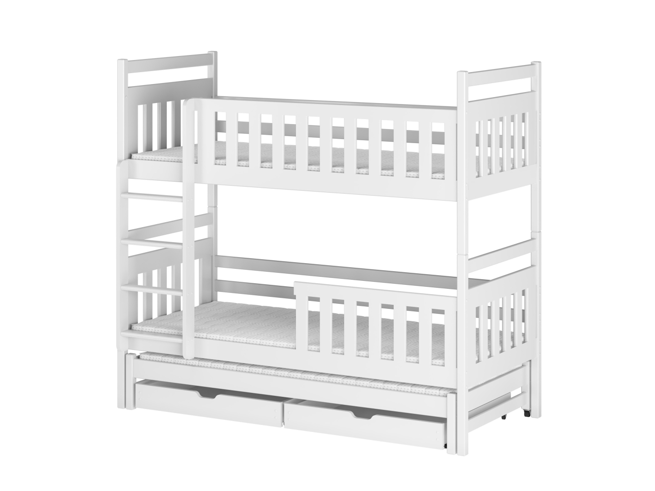 Trivietė vaikiška lova su stalčiais KLARA 80x200 9