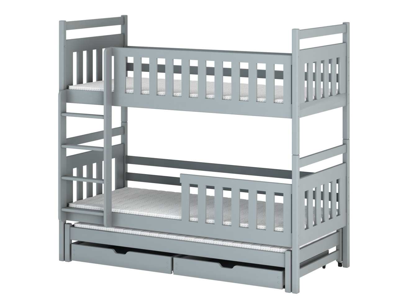 Trivietė vaikiška lova su stalčiais KLARA 80x200 11 Trivietė vaikiška lova su stalčiais KLARA 80x200 11