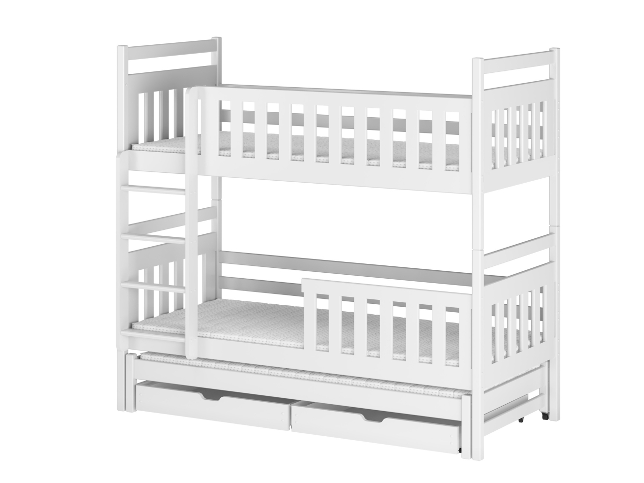 Trivietė vaikiška lova su stalčiais KLARA 90x200 9 Trivietė vaikiška lova su stalčiais KLARA 90x200 9