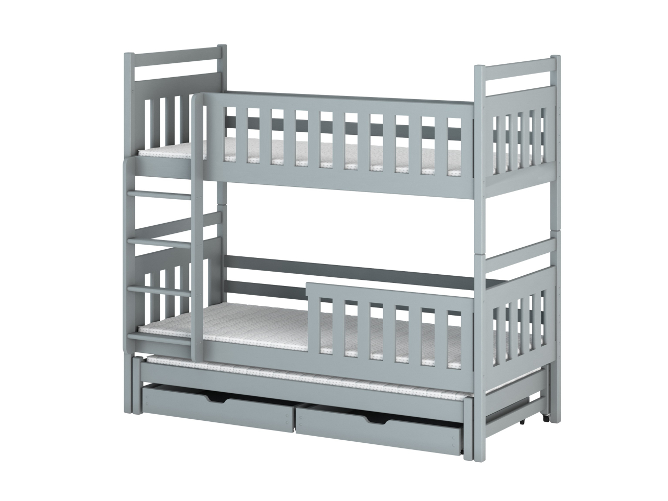 Trivietė vaikiška lova su stalčiais KLARA 90x200 11