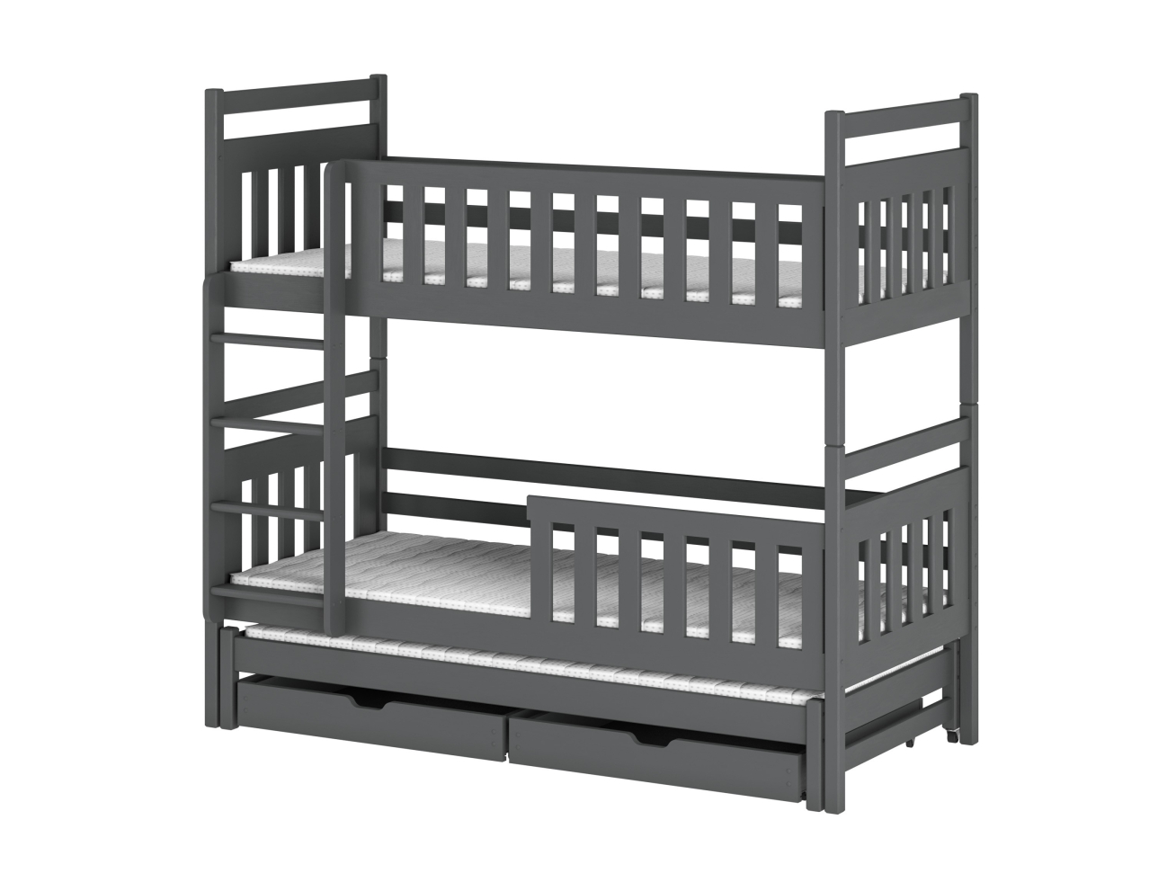 Trivietė vaikiška lova su stalčiais KLARA 90x200 10 Trivietė vaikiška lova su stalčiais KLARA 90x200 10