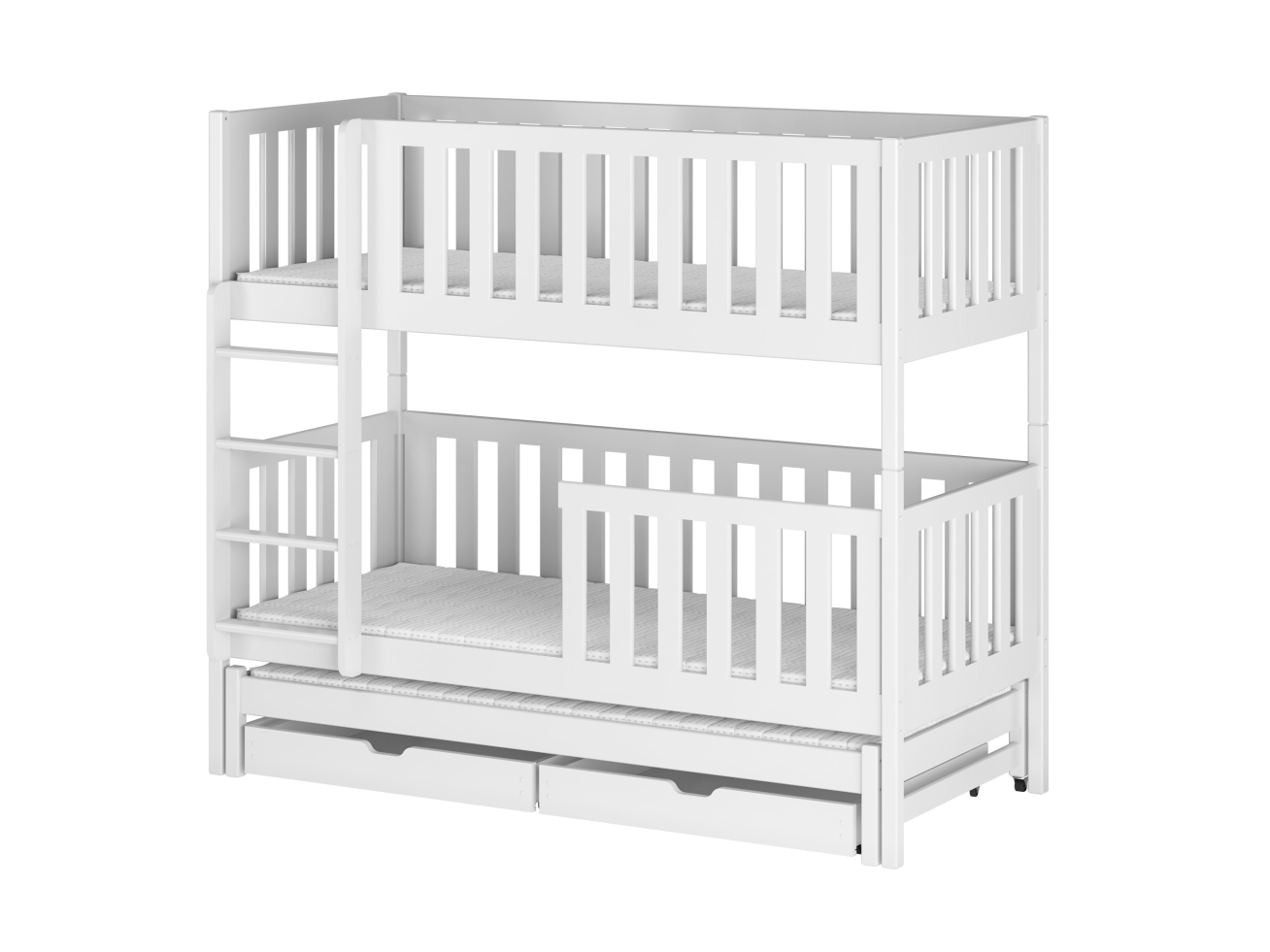 Trivietė vaikiška lova su stalčiais LEA 80x160 8