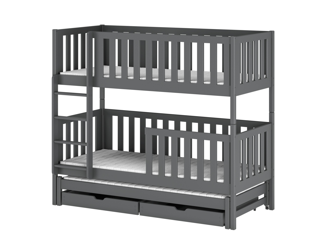 Trivietė vaikiška lova su stalčiais LEA 80x160 9