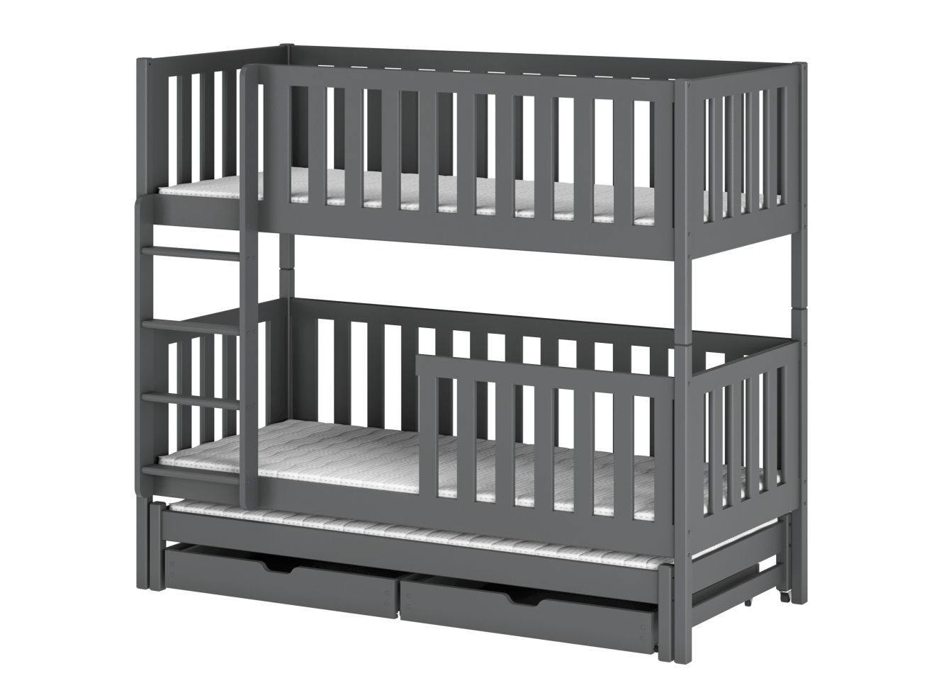 Trivietė vaikiška lova su stalčiais LEA 80x180 9