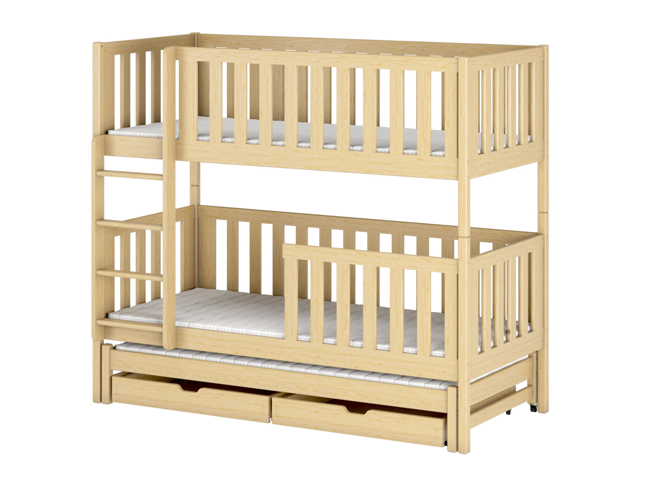 Trivietė vaikiška lova su stalčiais LEA 80x180 11