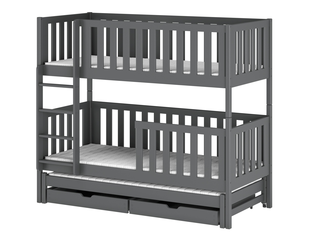 Trivietė vaikiška lova su stalčiais LEA 90x190 9