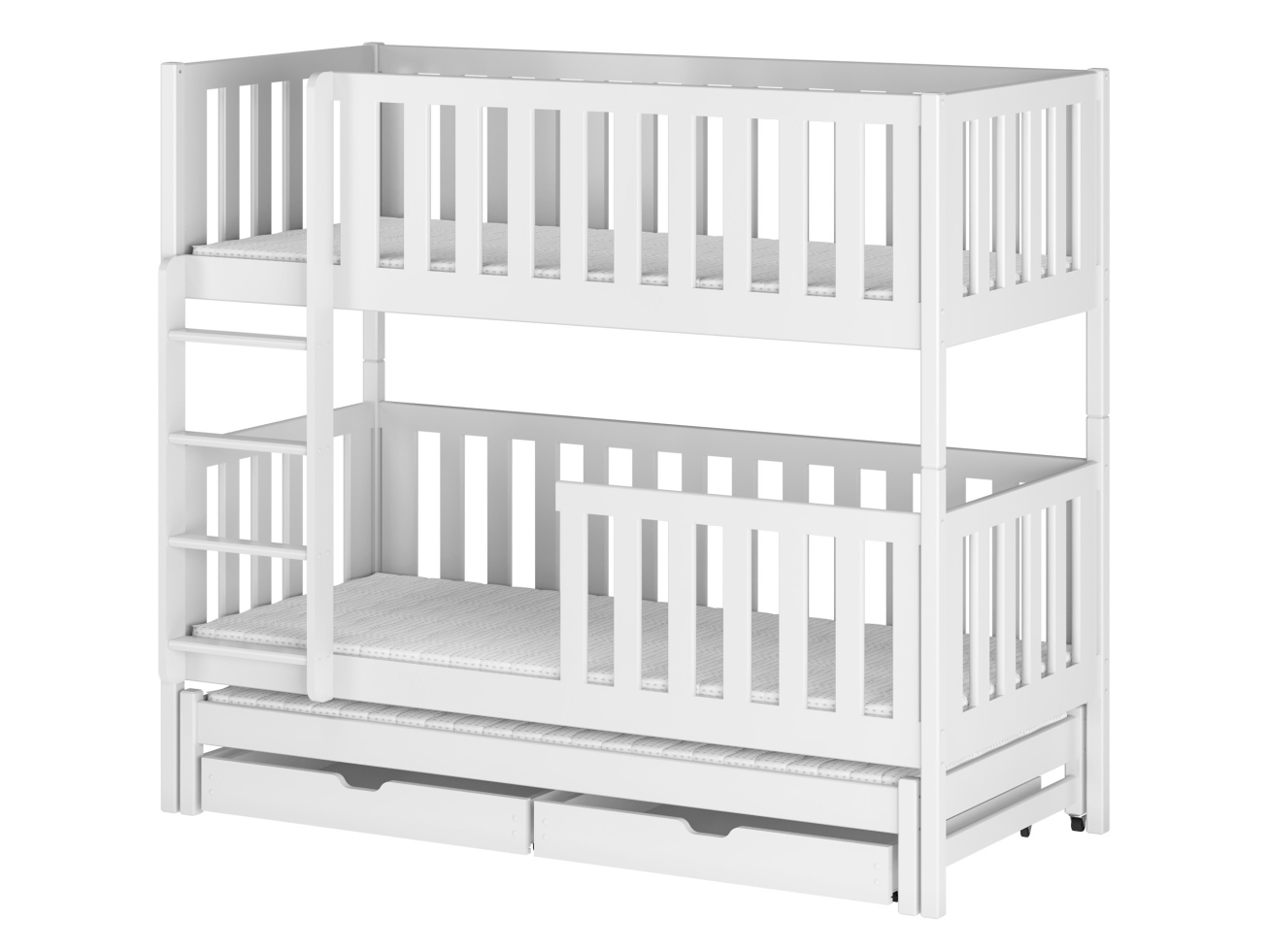 Trivietė vaikiška lova su stalčiais LEA 90x200 8