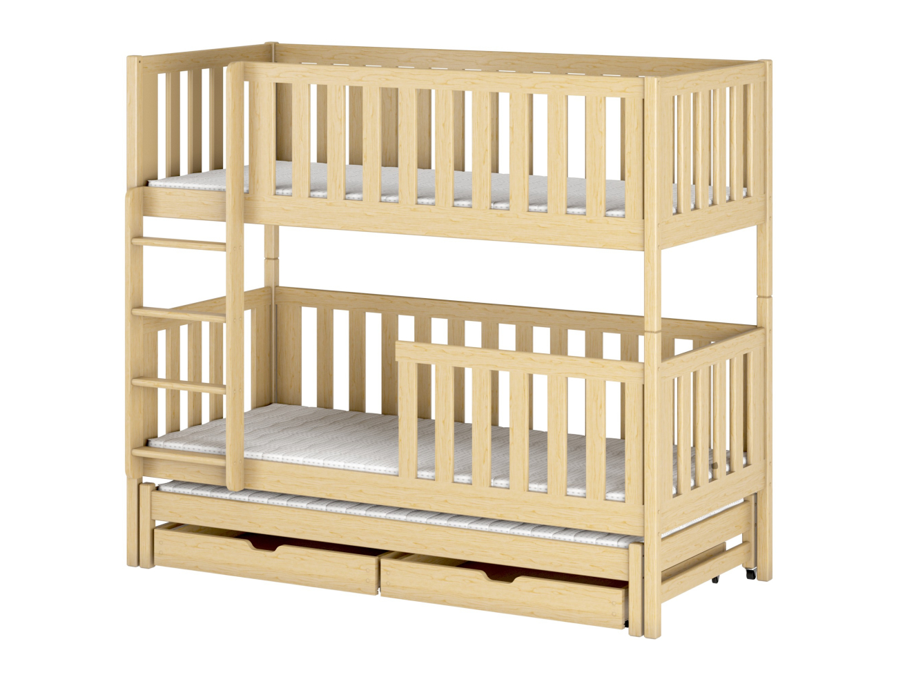 Trivietė vaikiška lova su stalčiais LEA 90x200 11