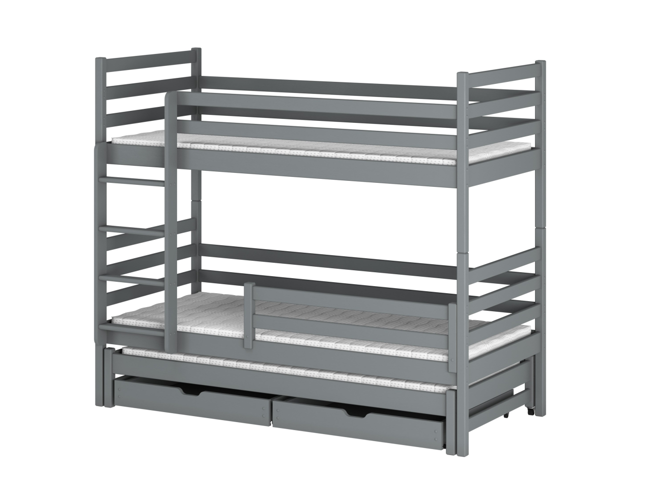 Trivietė vaikiška lova su stalčiais LUK 90x200 11