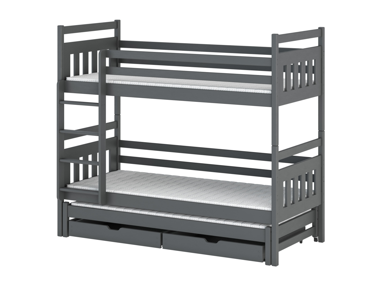 Trivietė vaikiška lova su stalčiais SEWERYN 80x180 8