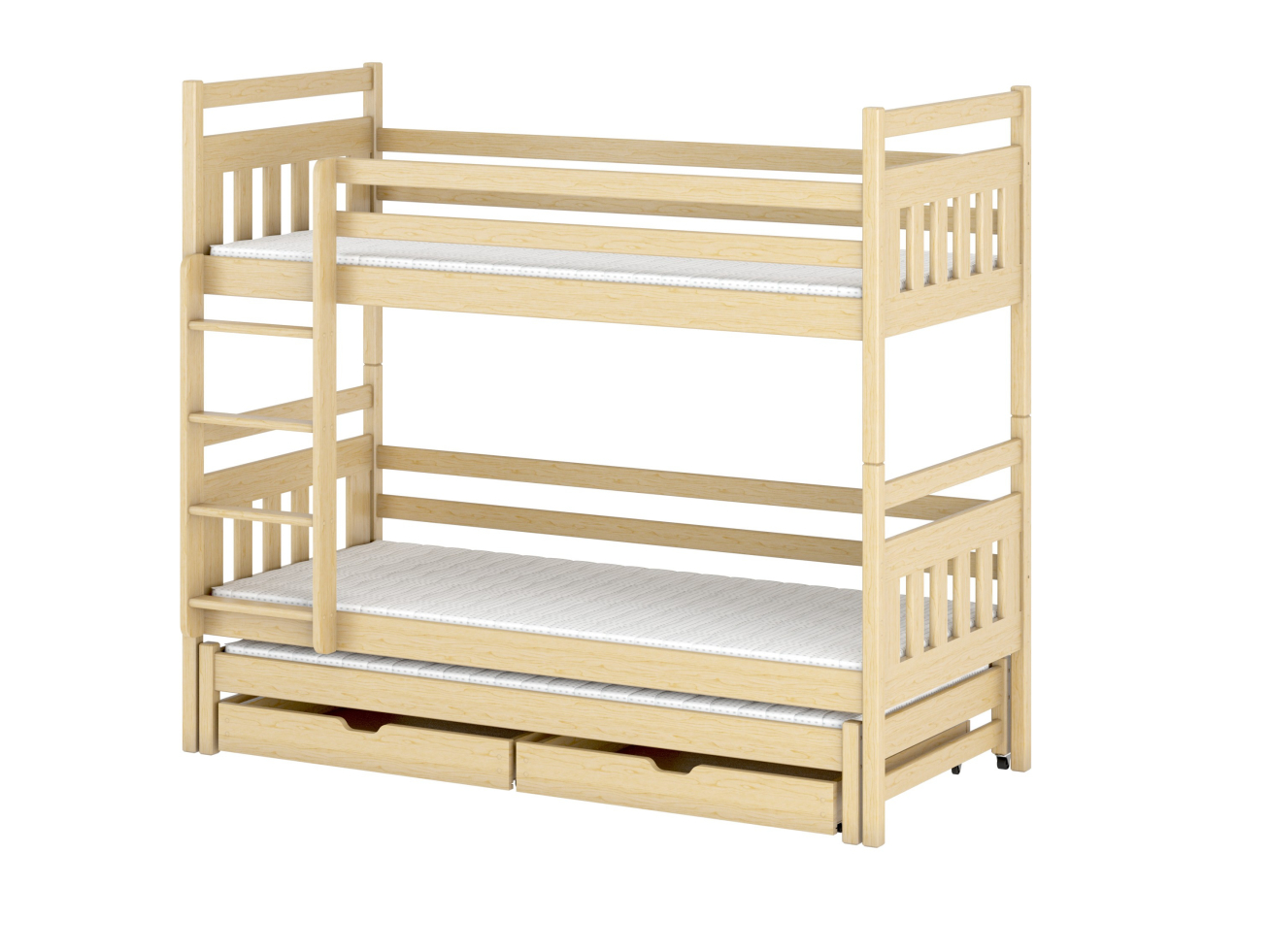 Trivietė vaikiška lova su stalčiais SEWERYN 80x180 10