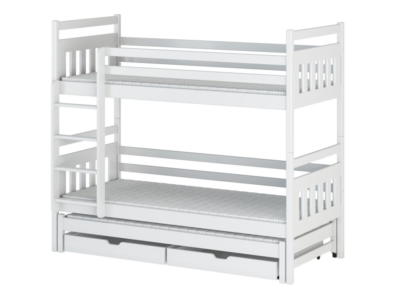 Trivietė vaikiška lova su stalčiais SEWERYN 80x200 7 Trivietė vaikiška lova su stalčiais SEWERYN 80x200 7