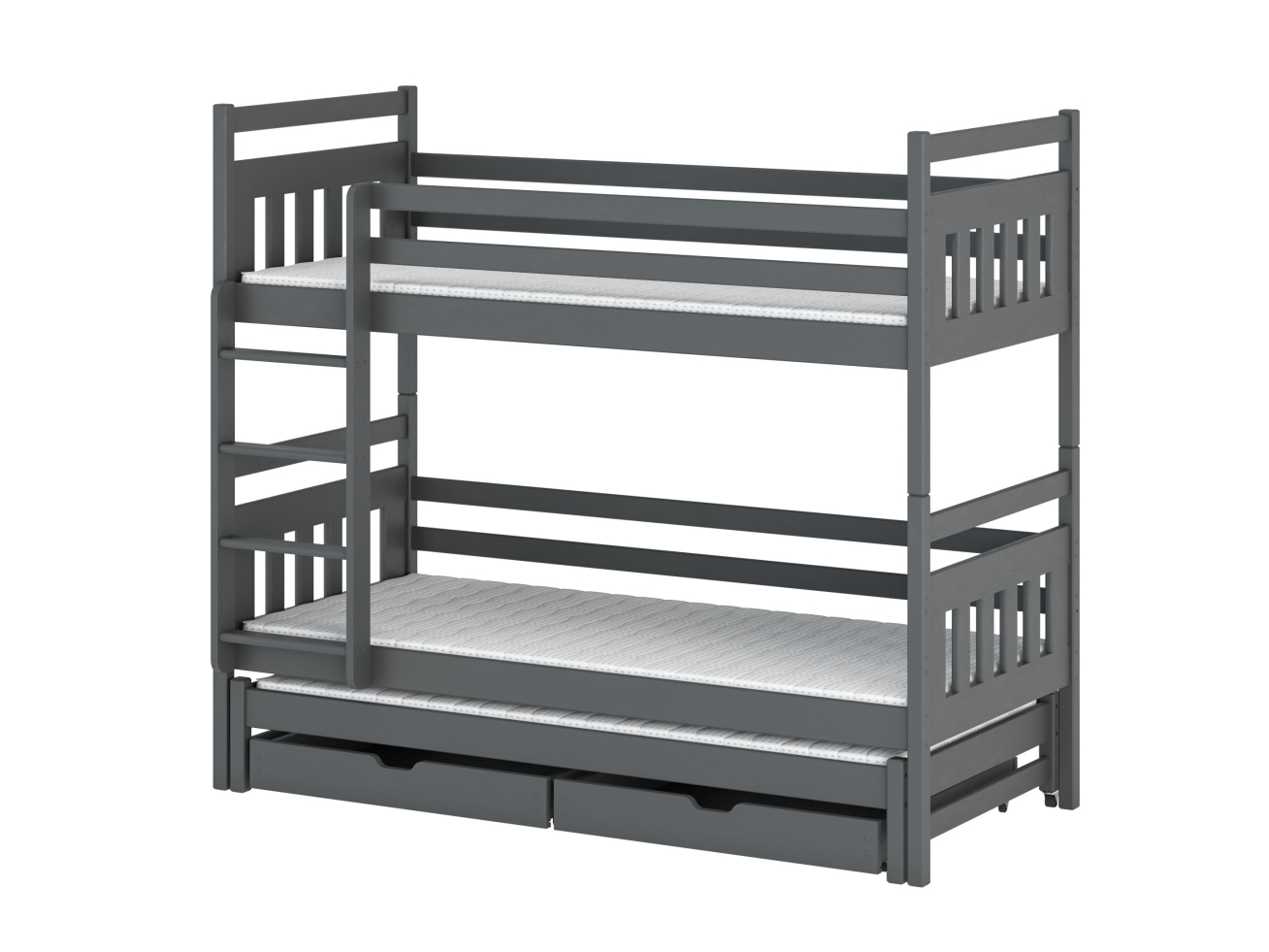 Trivietė vaikiška lova su stalčiais SEWERYN 80x200 8 Trivietė vaikiška lova su stalčiais SEWERYN 80x200 8