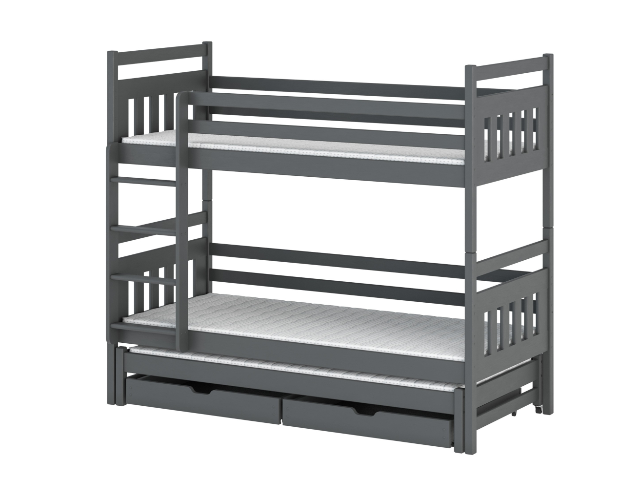 Trivietė vaikiška lova su stalčiais SEWERYN 90x200 8 Trivietė vaikiška lova su stalčiais SEWERYN 90x200 8