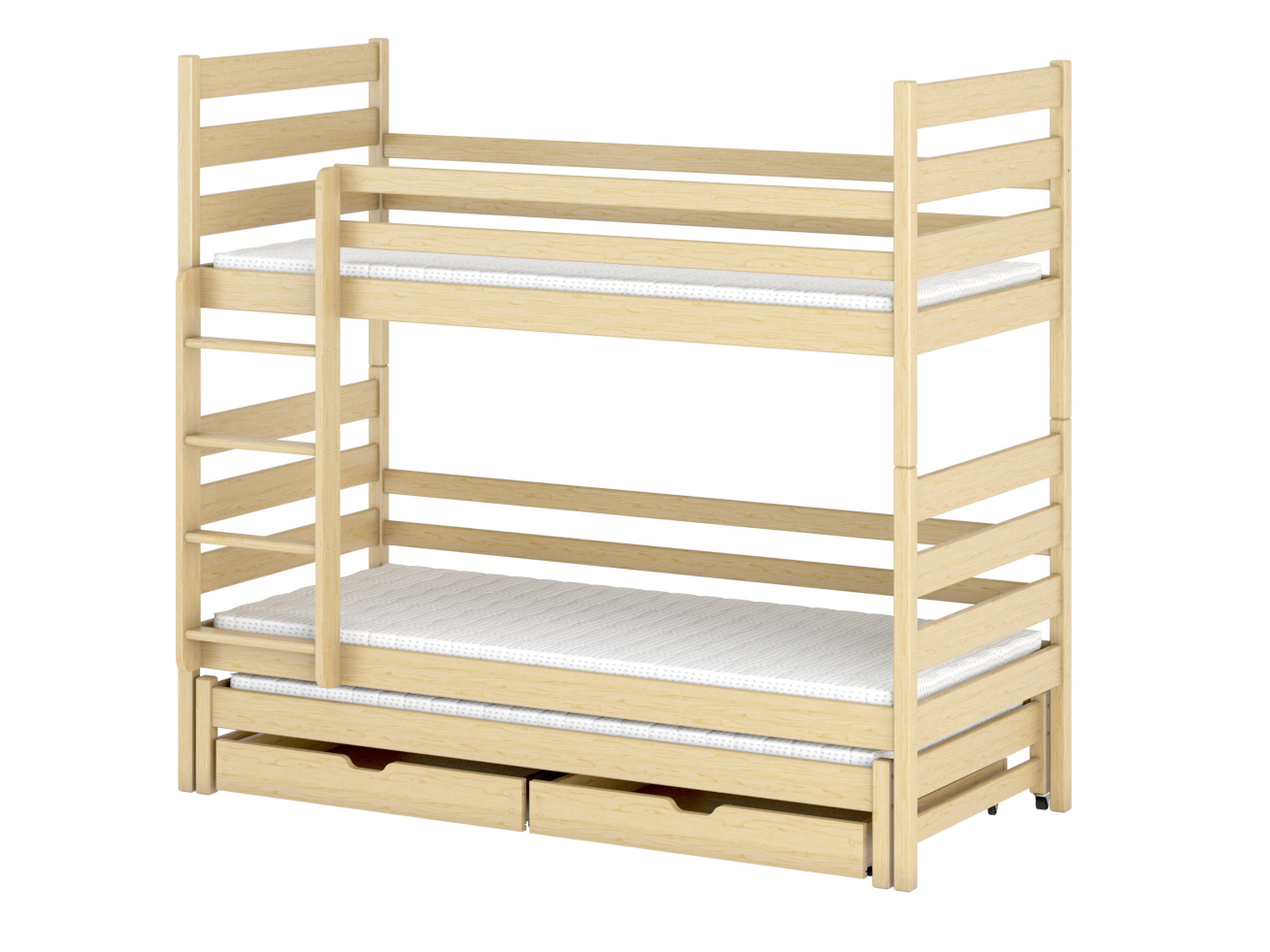 Trivietė vaikiška lova su stalčiais TOMI 80x160 8 Trivietė vaikiška lova su stalčiais TOMI 80x160 8