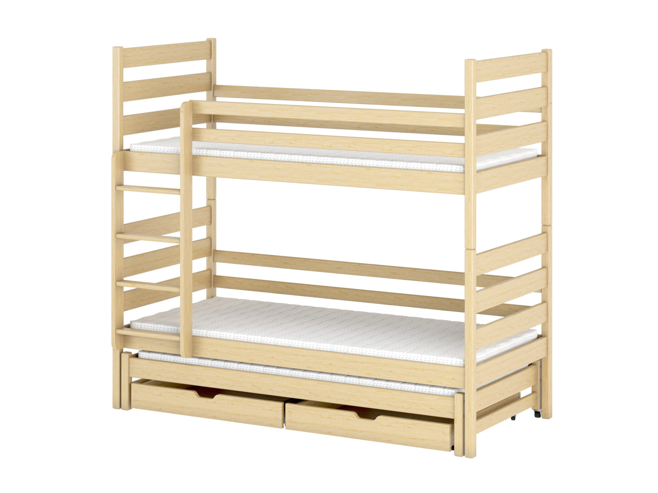 Trivietė vaikiška lova su stalčiais TOMI 80x180 8 Trivietė vaikiška lova su stalčiais TOMI 80x180 8