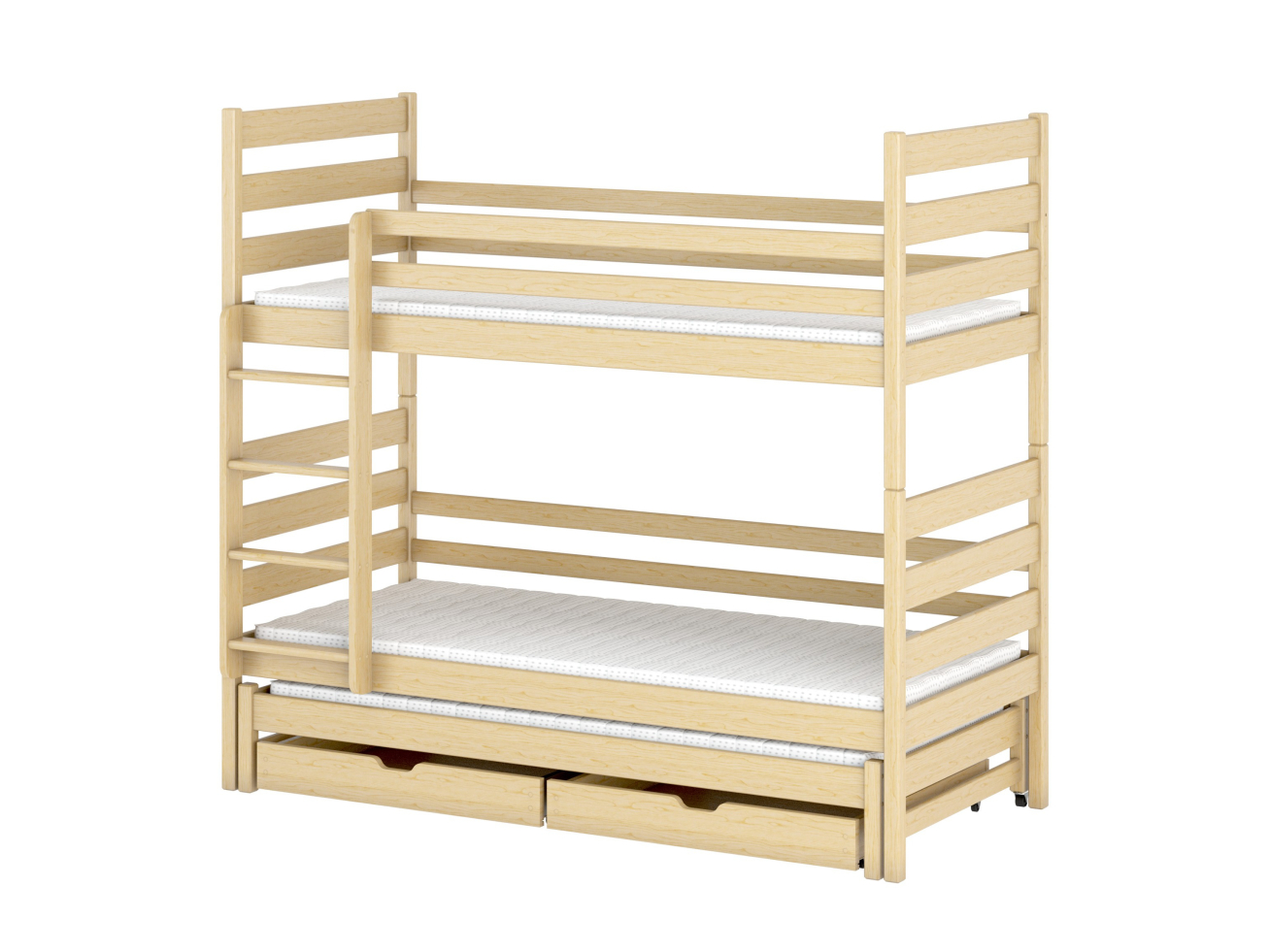 Trivietė vaikiška lova su stalčiais TOMI 90x190 8 Trivietė vaikiška lova su stalčiais TOMI 90x190 8