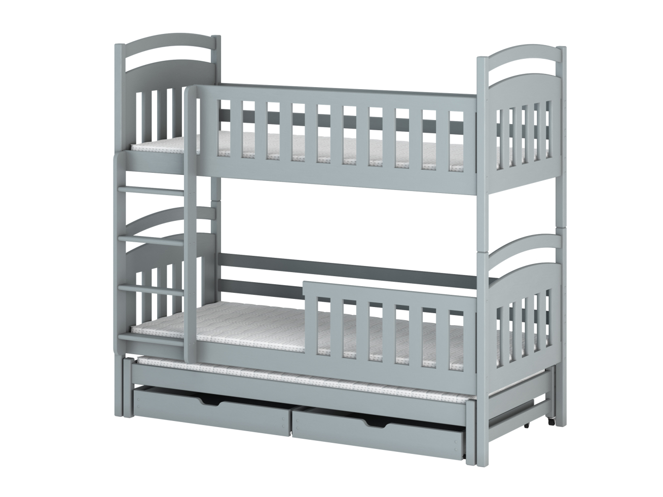 Trivietė vaikiška lova su stalčiais VIKI 80x200 8