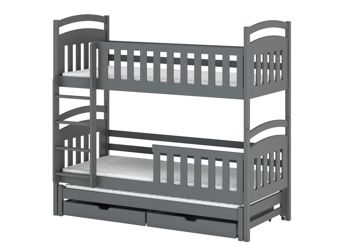 Trivietė vaikiška lova su stalčiais VIKI 90x190 7