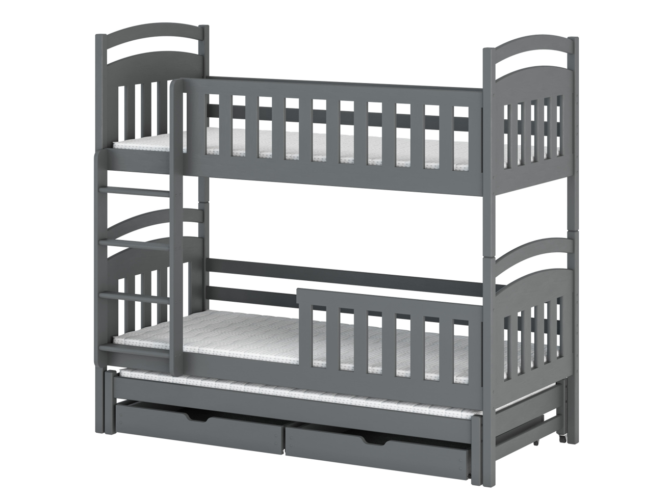 Trivietė vaikiška lova su stalčiais VIKI 90x200 7