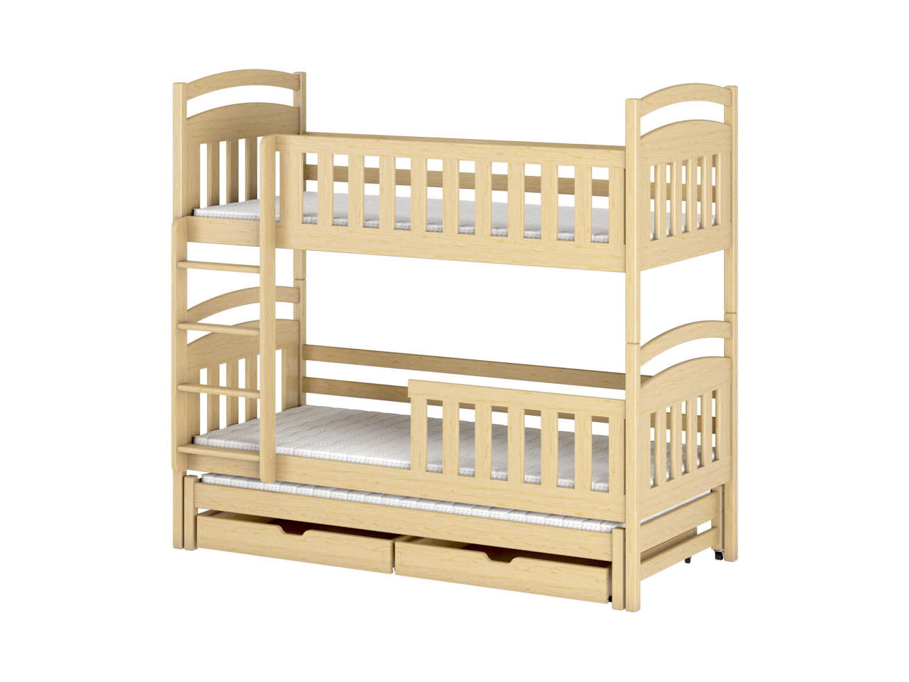 Trivietė vaikiška lova su stalčiais VIKI 90x200 9 Trivietė vaikiška lova su stalčiais VIKI 90x200 9