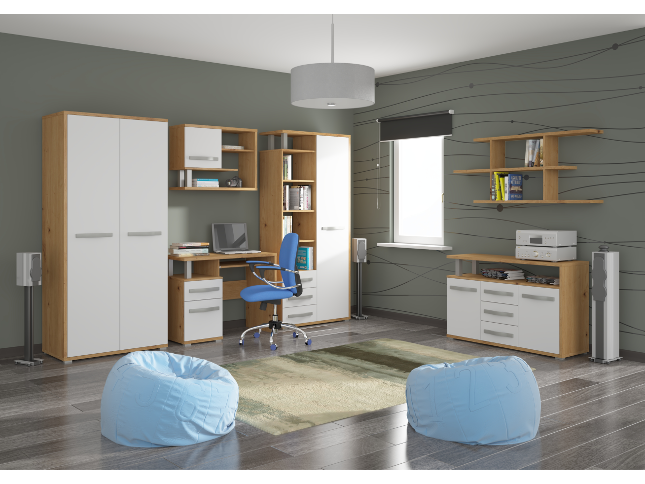 Svetainės baldų komplektas ANGEL 2 7 Svetainės baldų komplektas ANGEL 2 7