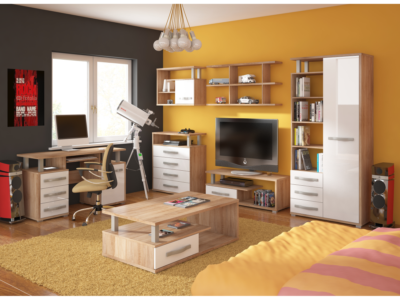 Svetainės baldų komplektas ANGEL 3 11