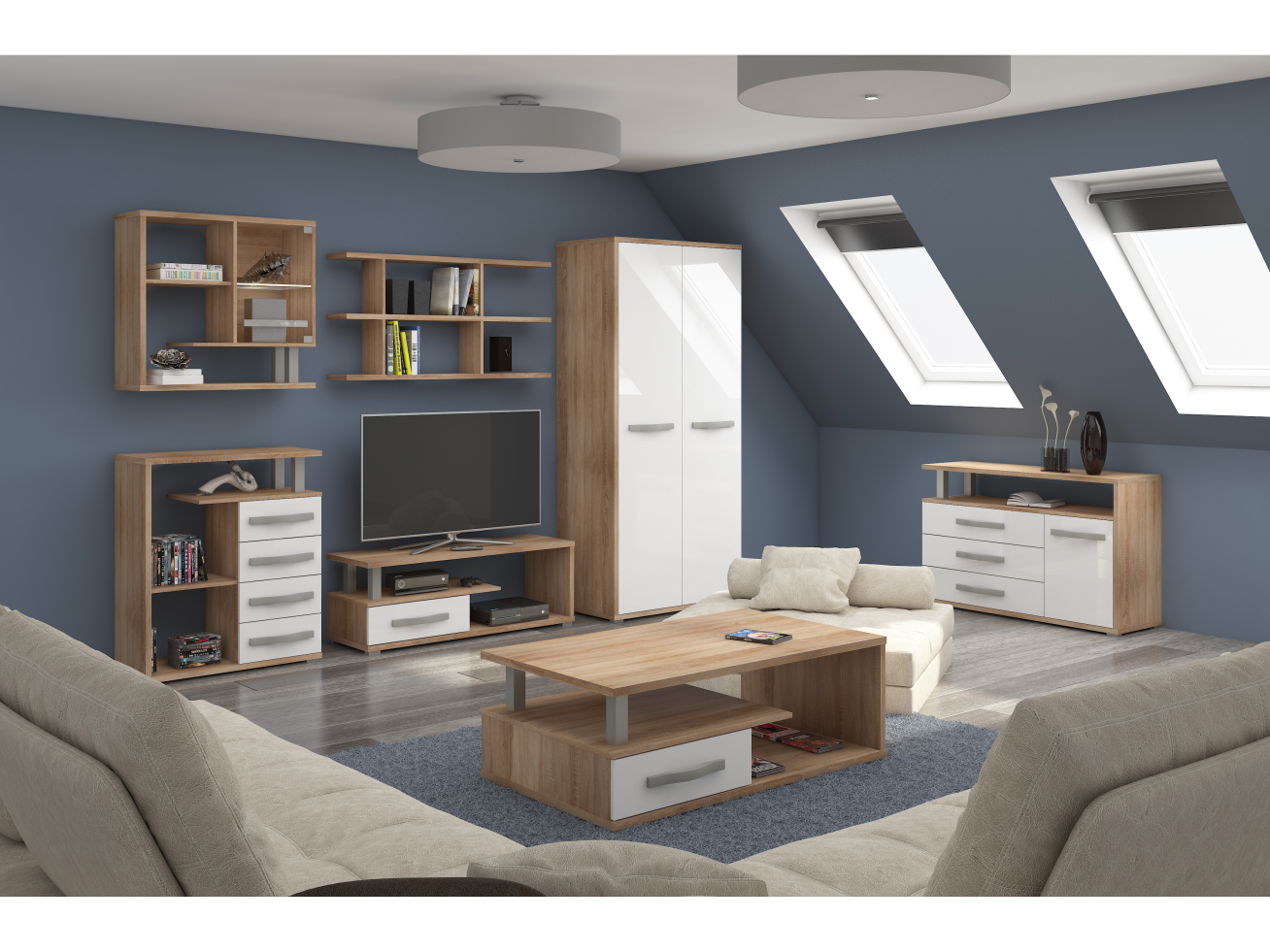 Svetainės baldų komplektas ANGEL 4 11 Svetainės baldų komplektas ANGEL 4 11