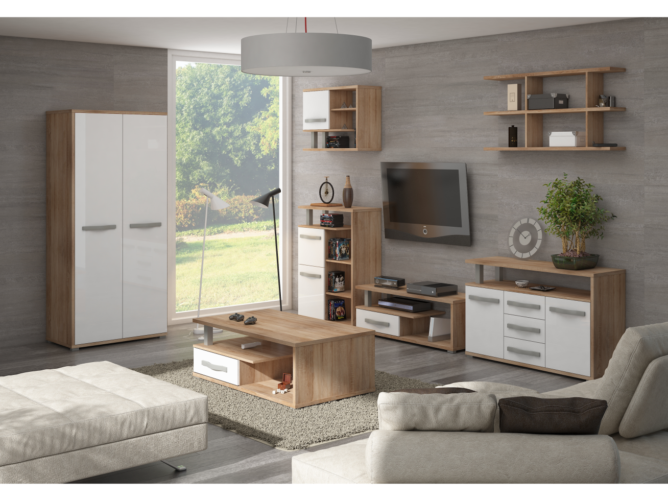 Svetainės baldų komplektas ANGEL 5 11 Svetainės baldų komplektas ANGEL 5 11