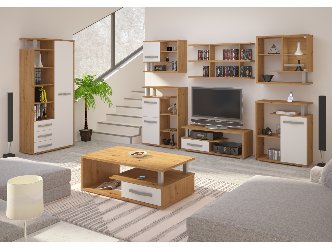 Svetainės baldų komplektas ANGEL 7 9