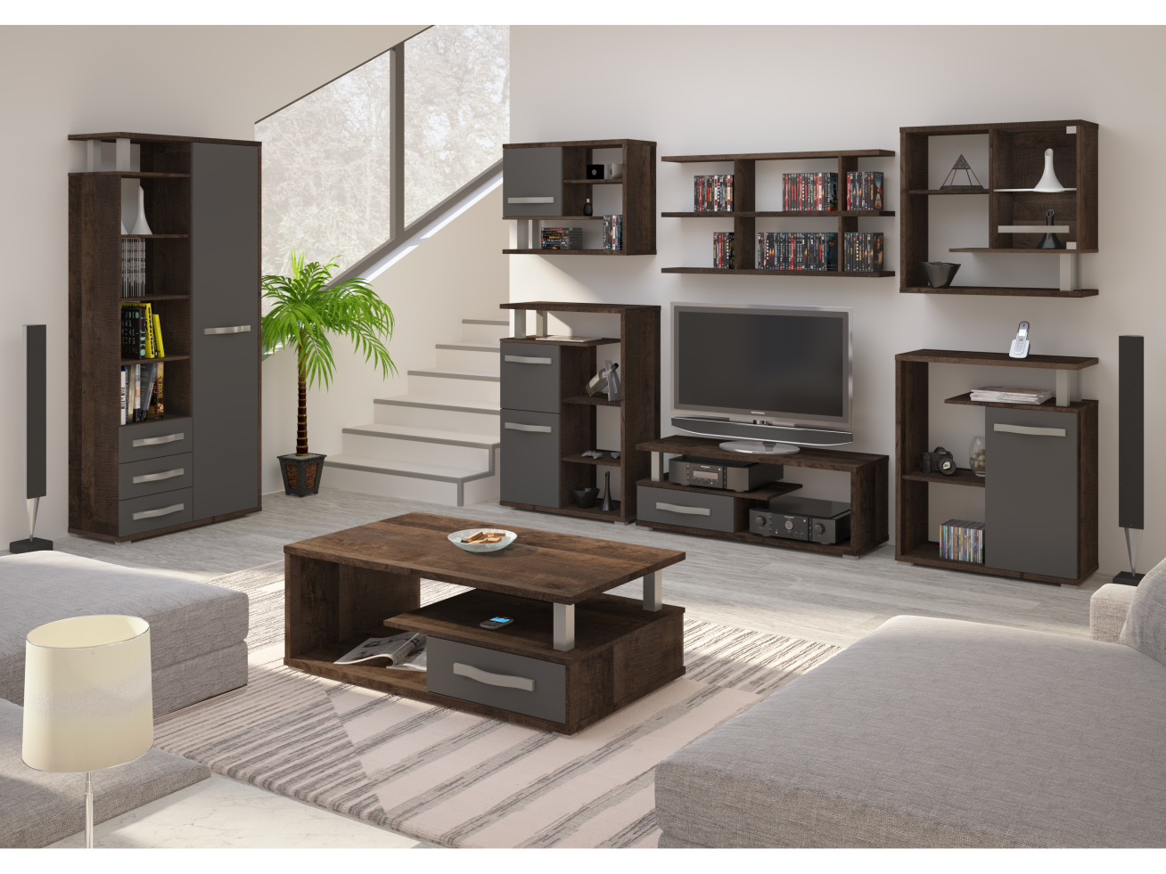 Svetainės baldų komplektas ANGEL 7 11