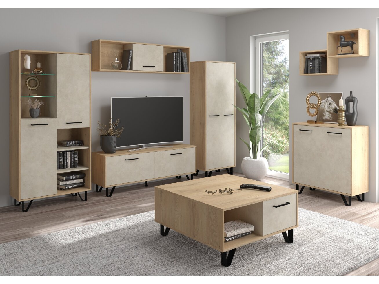 Svetainės baldų komplektas BOSS 1 8