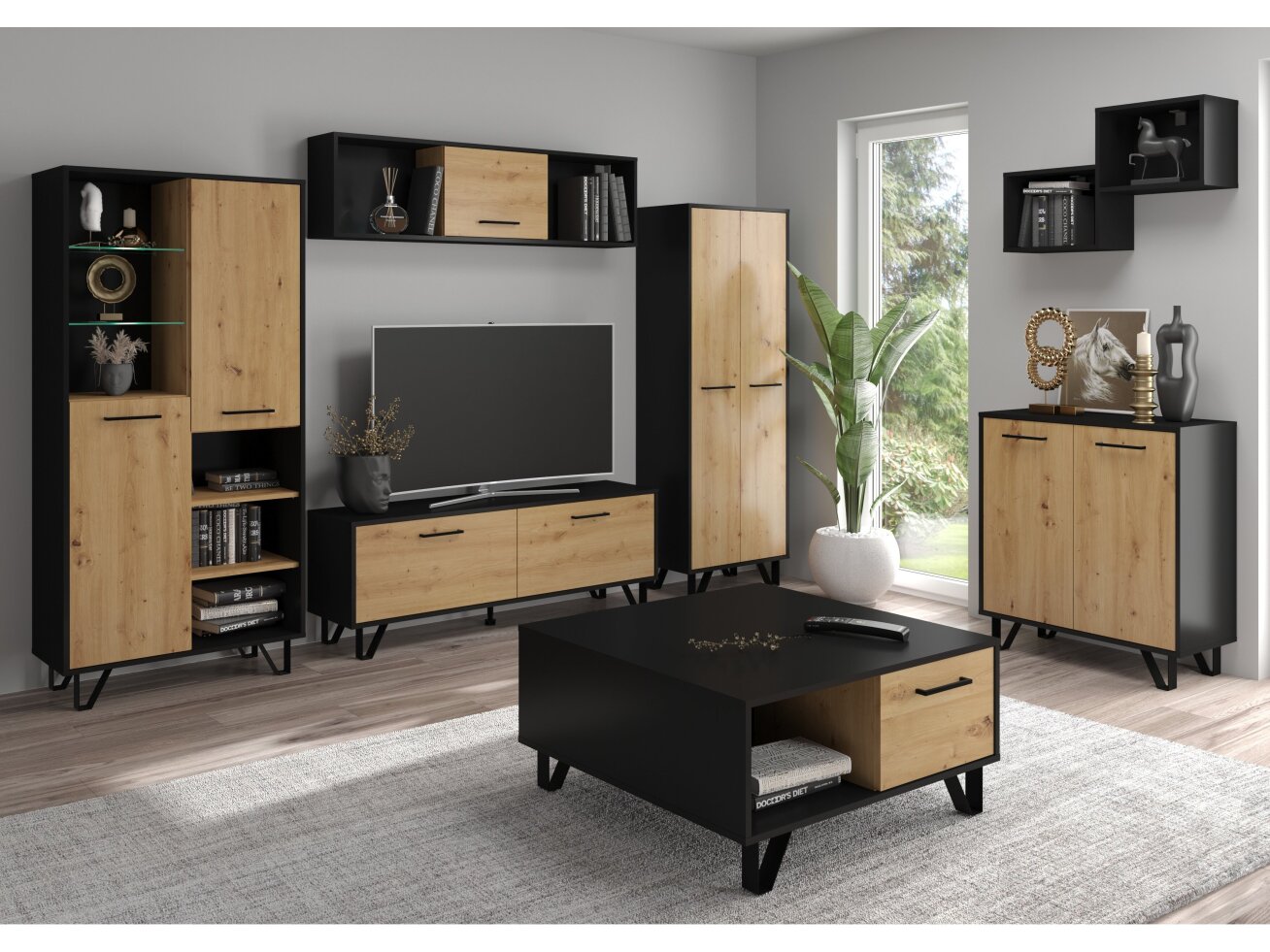 Svetainės baldų komplektas BOSS 1 12