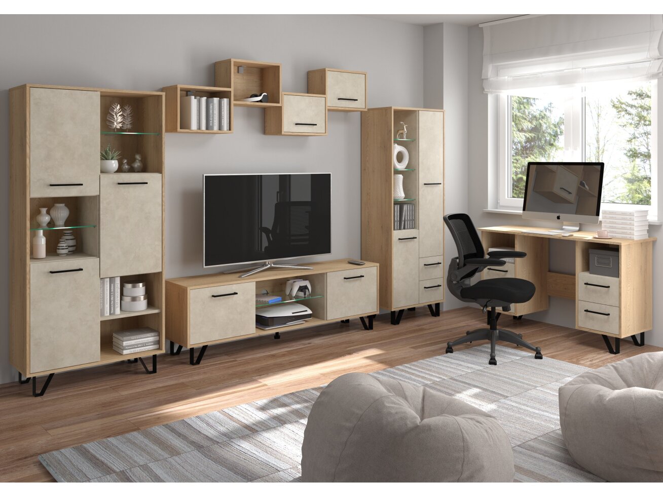 Biuro baldų komplektas BOSS 2 8 Biuro baldų komplektas BOSS 2 8