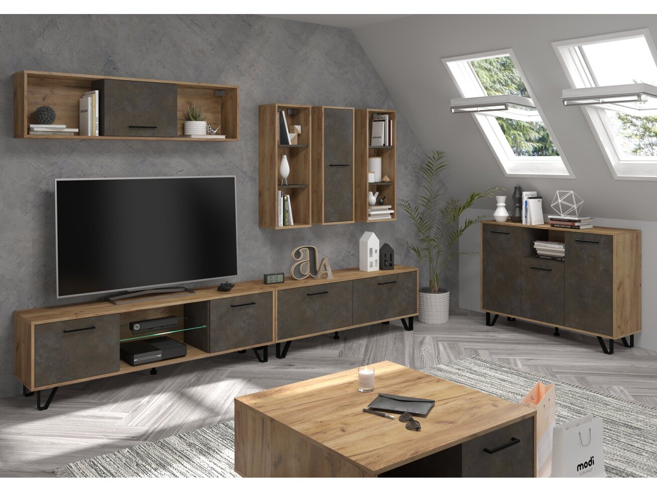 Svetainės baldų komplektas BOSS 3 9 Svetainės baldų komplektas BOSS 3 9