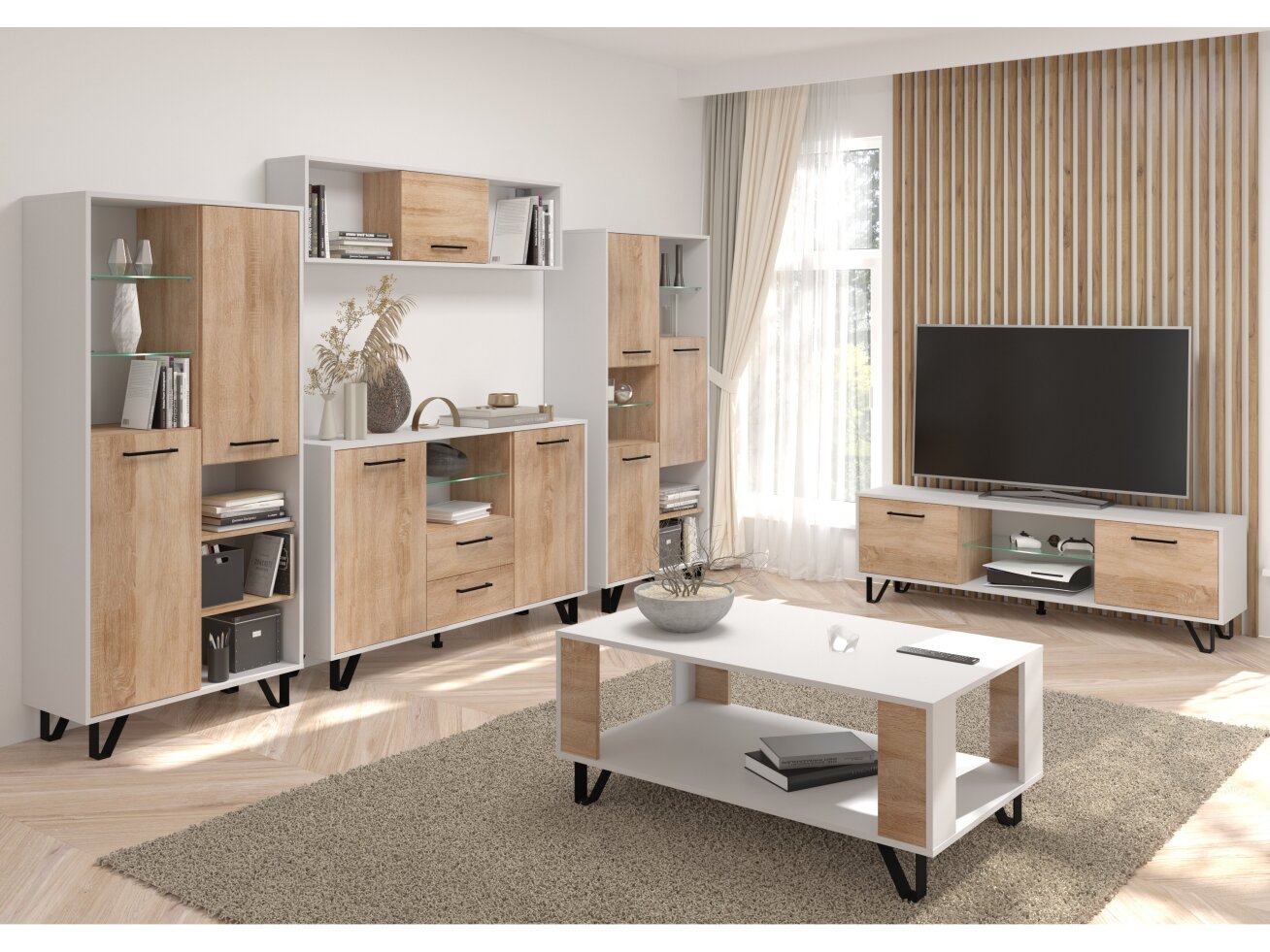 Svetainės baldų komplektas BOSS 4 10