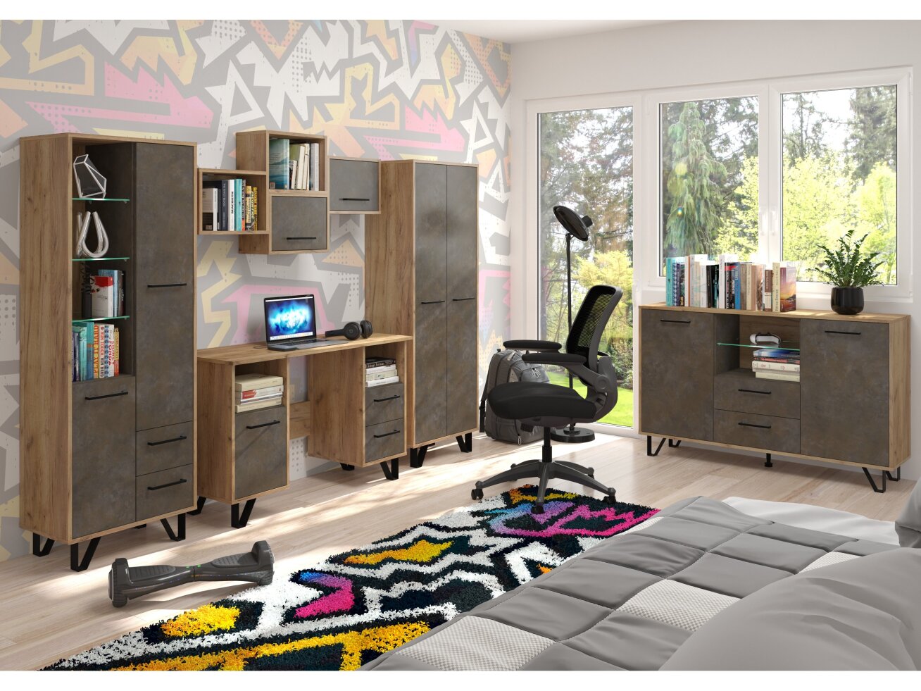 Svetainės baldų komplektas BOSS 5 9 Svetainės baldų komplektas BOSS 5 9